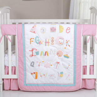 alphabet crib bedding sets youll love wayfair alphabet crib sheet