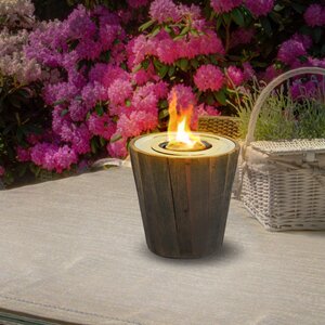 Montauk Reclaimed Wood Gel Tabletop Fireplace