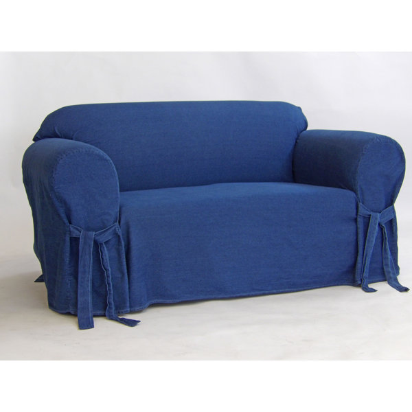 Authentic Box Cushion Loveseat Slipcover By Classic Slipcovers Savings