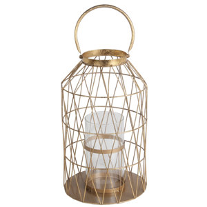 Metal and Glass Lantern