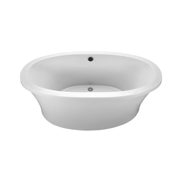 Center Drain Freestanding 66 x 36.75 Soaking Tub by Reliance