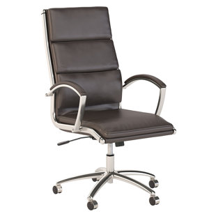 Bush Business Furniture Series C Elite High Back Leather Executive Office Chair In Brown With Chrome by Bush Business Furniture Find
