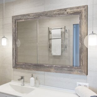 Bevelled edge wall mirror