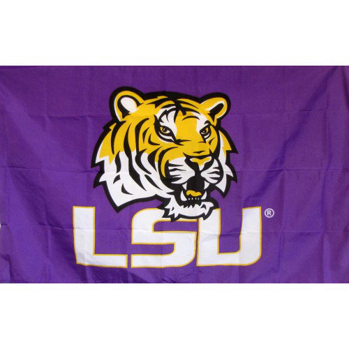 LSU Logo Polyester 3 x 5 ft. Flag by NeoPlex