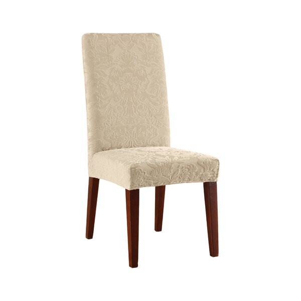 Stretch Jacquard Damask T-Cushion Dining Chair Slipcover By Sure Fit
