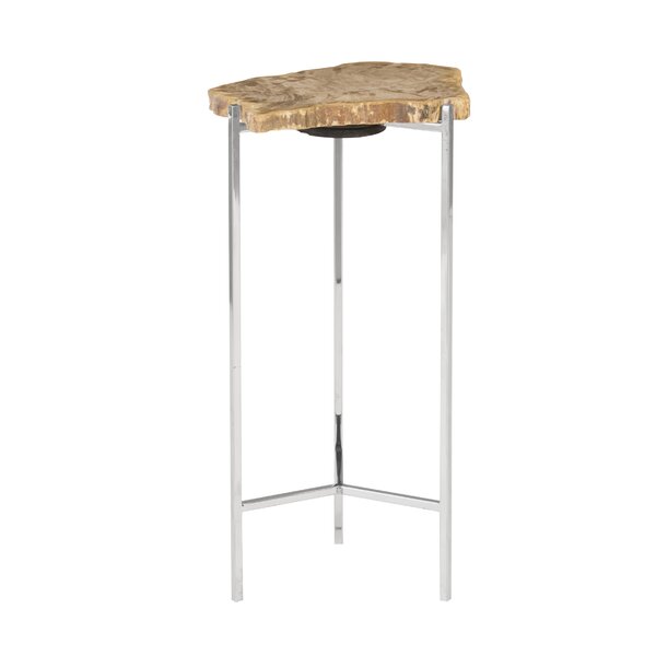 Petrified Wood Beverage End Table By Phillips Collection