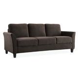 Celestia Microfiber 78.75" Flared Arms Sofa