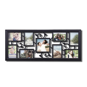 9 Opening Decorative Filigree Wall Hanging Collage Picture Frame