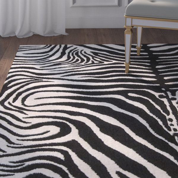 Rinaldi Black/White Area Rug by Willa Arlo Interiors