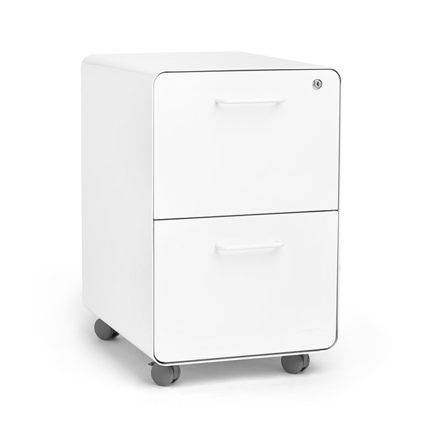 Rolling Stow 2-Drawer Vertical File Cabinet by Poppin