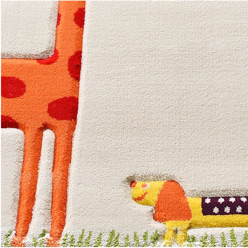 Zoomie Kids Truesdell Giraffe Nursery Cream Area Rug Wayfair Kids Nursery Cream Area Rug