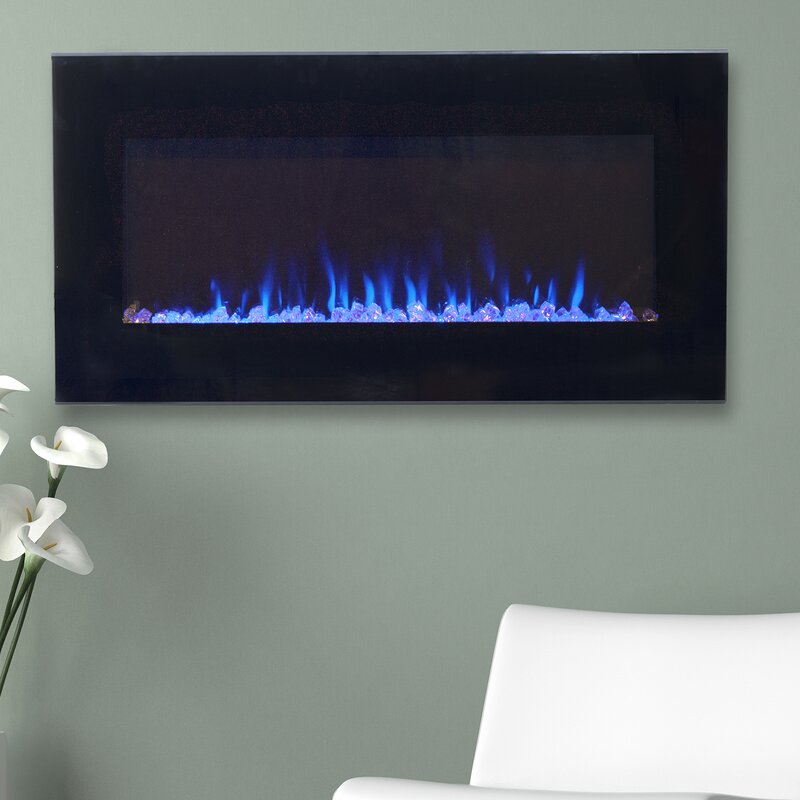 Wade Logan Aida Wall Mounted Electric Fireplace Reviews Wayfair