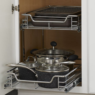 Dual Slide 2 Tier Under Sink Pull Out Drawer