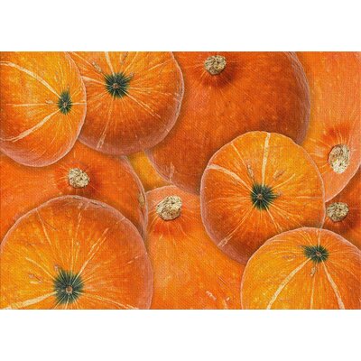 Pumpkin Cotton Orange Area Rug East Urban Home Rug Size: Rectangle 2' x 3'