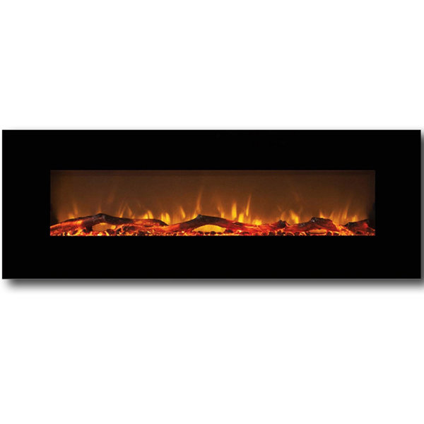 Byrns Wall Mounted Electric Fireplace by Brayden Studio