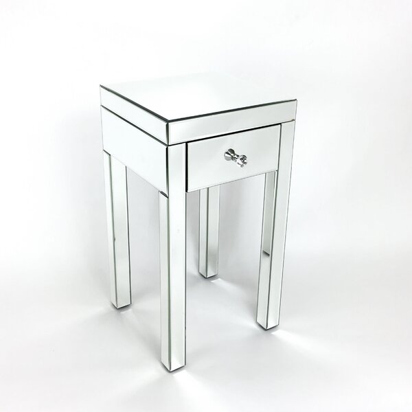Thirza Mirror End Table By Willa Arlo Interiors