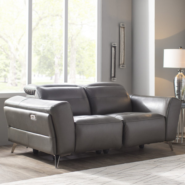 Shop Special Prices In Paille Leather Reclining Loveseat Get The Deal! 55% Off