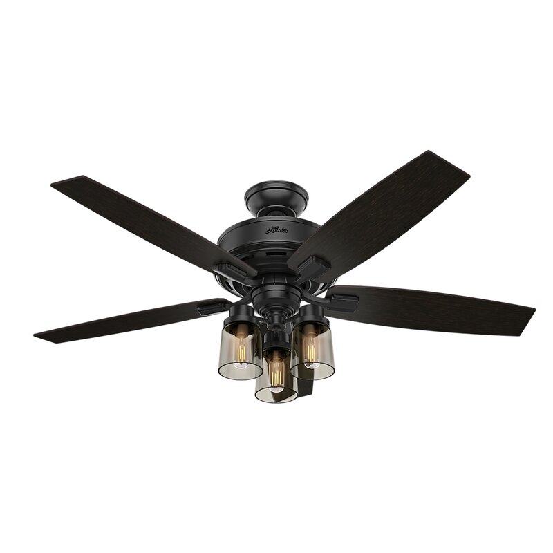 52 Bennett 5 Blade Ceiling Fan With Remote Light Kit Included