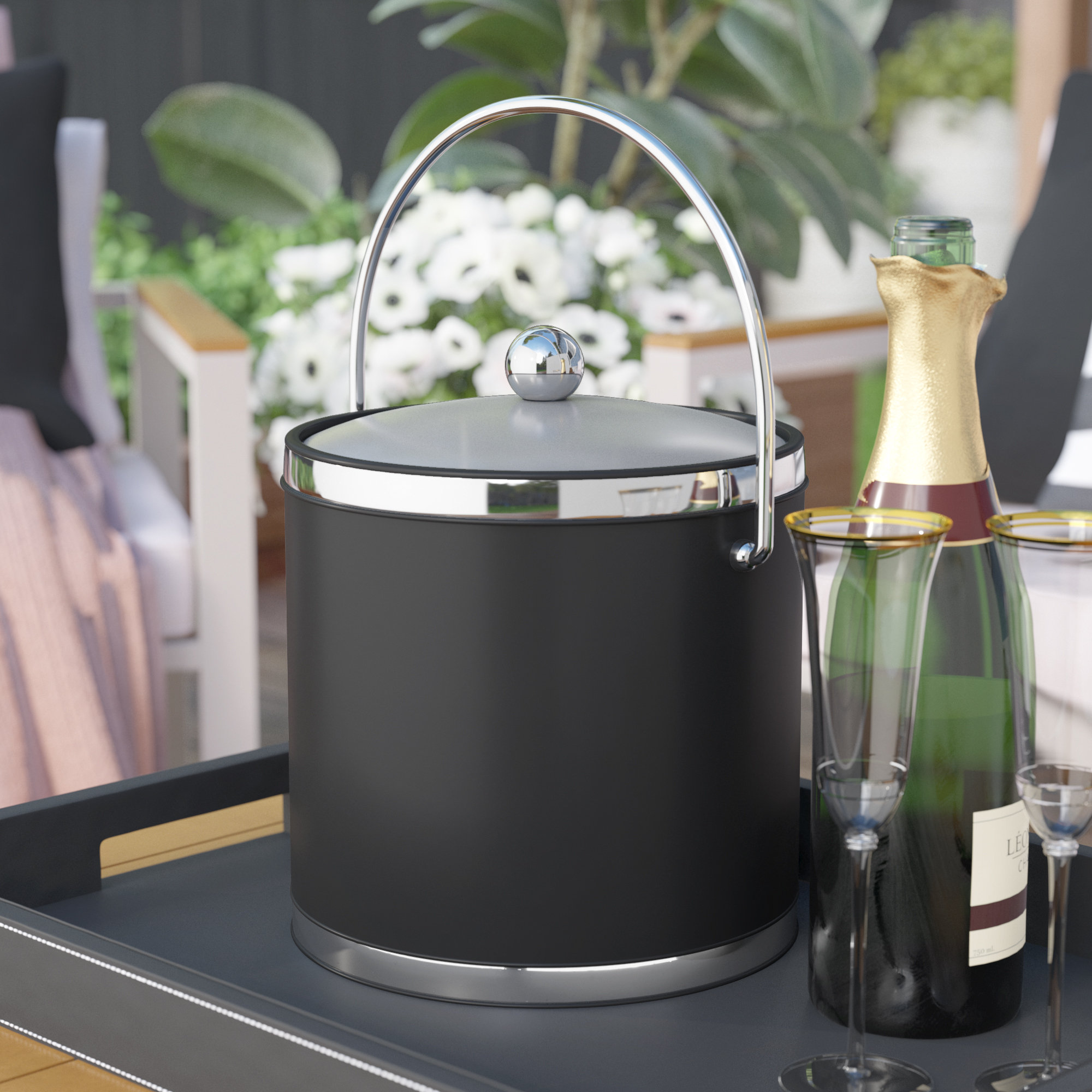 Ice Bucket Hat Color : Gold Stainless Steel Ice Bucket Large Stainless Steel Champagne Basin Ice Bucket Quick Cooling Keep Temperature