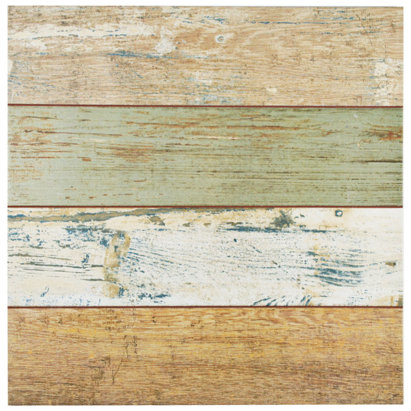 Royalty 17.63 x 17.63 Ceramic Wood Look Tile in Brown/Beige by EliteTile