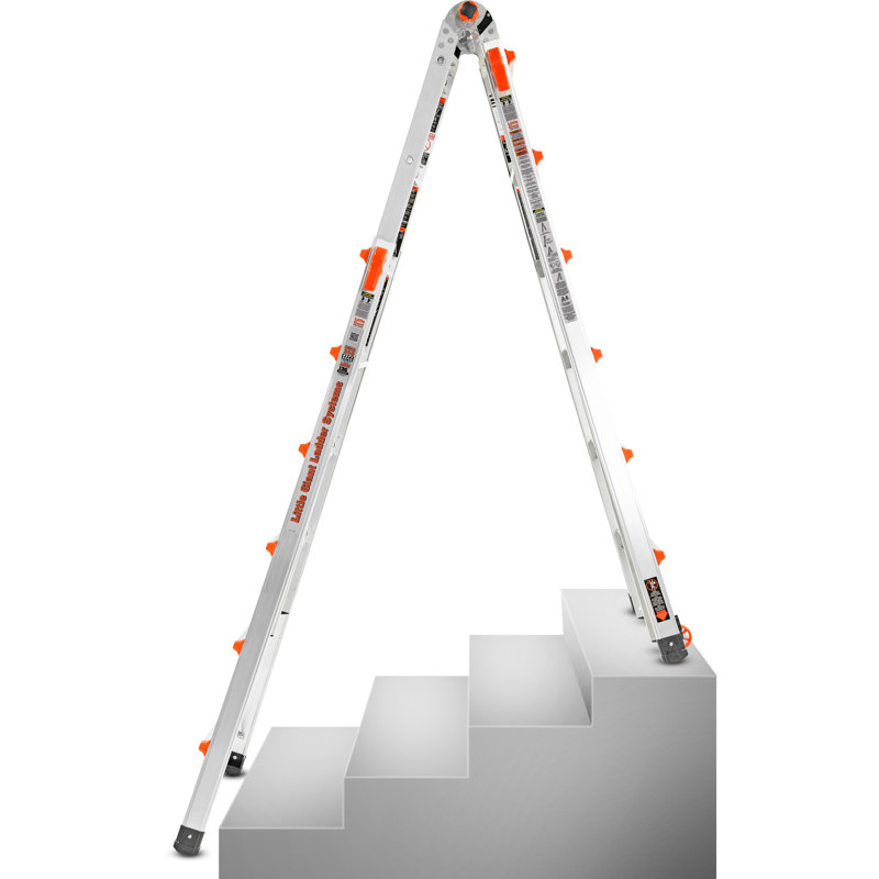 Little Giant Ladder Lt 26 Multipurpose 7 Ft Aluminum Multi Position Ladder Reviews Wayfair