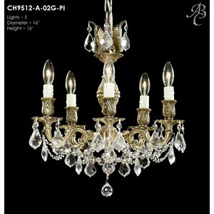 Rosetta 5-Light Crystal Chandelier