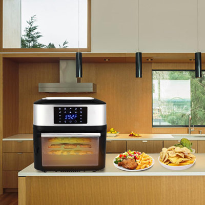Ubesgoo 16.9 Qt Electric Oven and Oilless Cooker for Roasting Air Fryer Ubesgoo