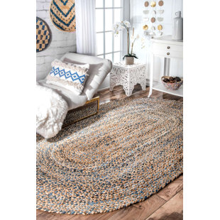 Oval Braided Rugs You Ll Love Wayfair Destrie Hand Braided Denim Blue Area Rug