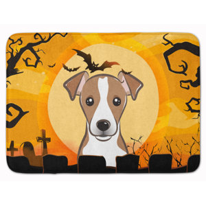 Halloween Jack Russell Terrier Memory Foam Bath Rug