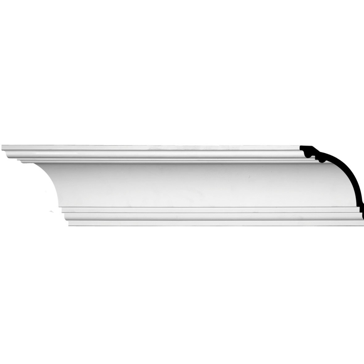 Factory Primed White Ekena Millwork CRH04X95ST 95 Bottom 97 1//2 Top Width x 3 7//8 H x 1//4 P Standard Crosshead Width Width