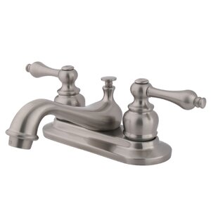 Elizabeth Centerset Double Handle Bathroom Faucet with Drain Assembly