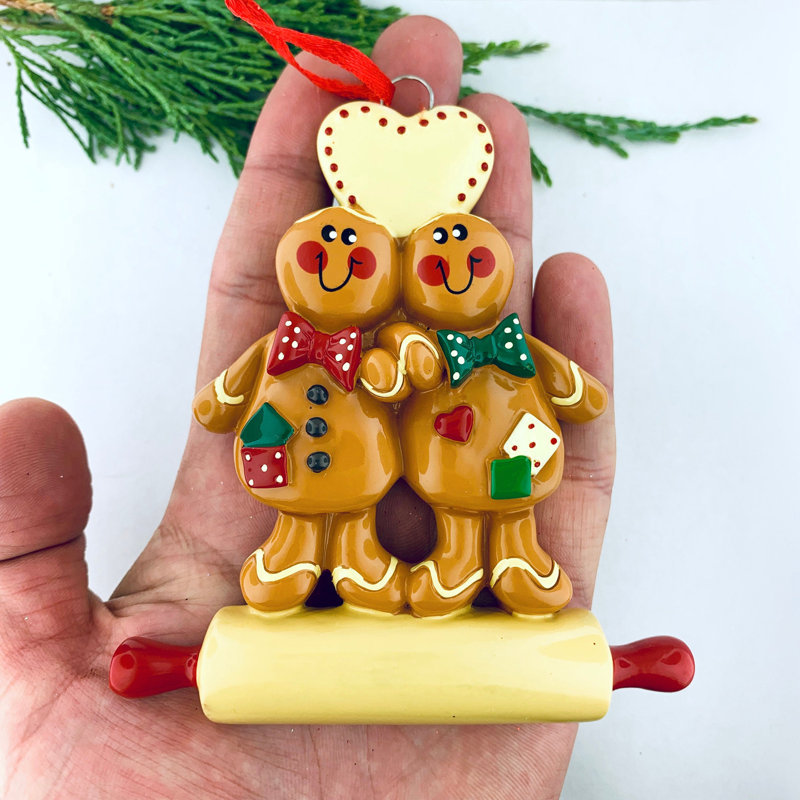 The Holiday Aisle Gingerbread Cookies Couple Hanging Figurine Ornament Wayfair