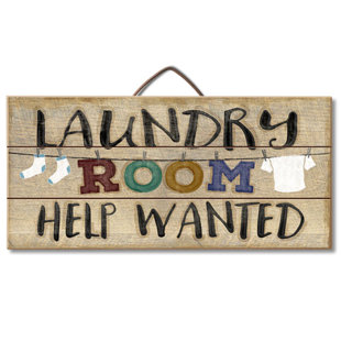 Vintage Laundry Room Decor Wayfair Laundry Room Help Pallet Wood Sign Wall Décor