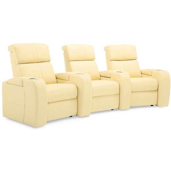 Corbett Curved Home Theater Sofa (Row Of 3) By Palliser Furniture