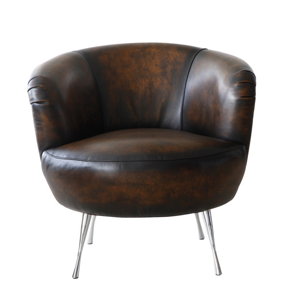 Modena Barrel Chair By Lazzaro Leather Best Design