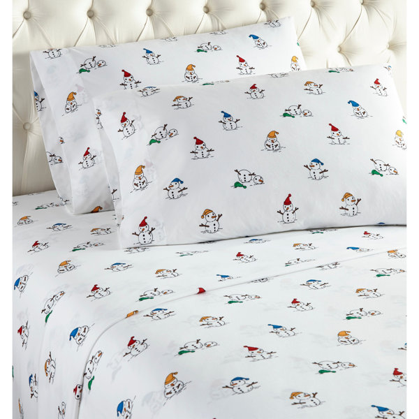 Llama Flannel Sheet Blue Full Unknown