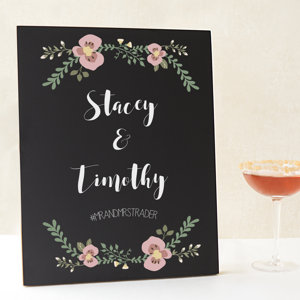 Personalized Wedding Wall Mounted Chalkboard
