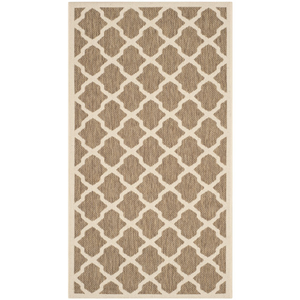 Octavius Indoor/Outdoor Brown Area Rug by Charlton Home