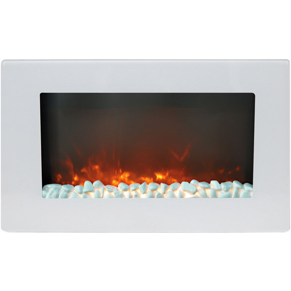 Bevers Wall Mounted Electric Fireplace by Ebern Designs