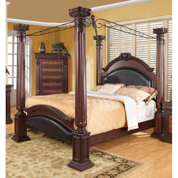 Modern Fechteler Upholstered Canopy Bed By Astoria Grand Cheap