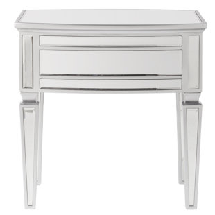 Vintage Mirrored Side Table Wayfair Co Uk