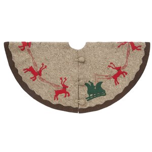 Santa's Sleigh Christmas Tree Skirt