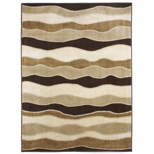 Toffee Striped Area Rug