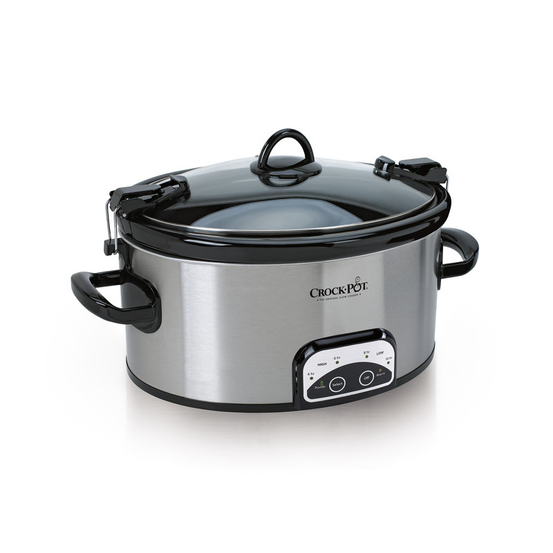 6 Qt. Programmable Cook and Carry Oval Slow Cooker