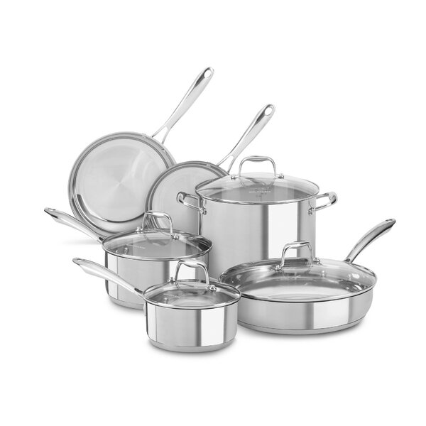 6 Piece Stainless Steel Cookware Set by KitchenAid