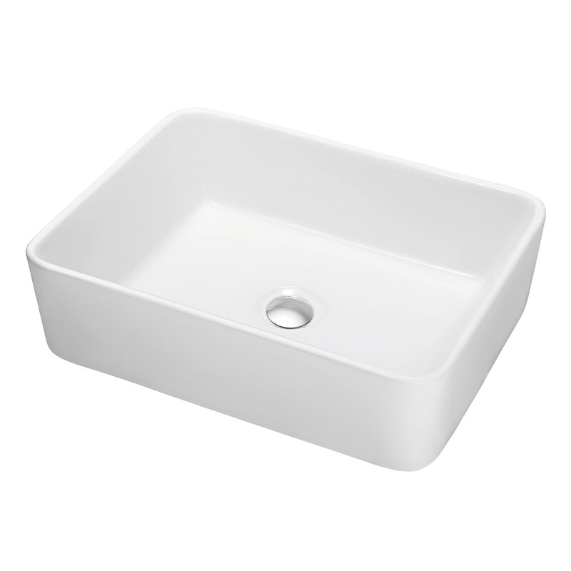 Dawn Usa Ceramic Rectangular Vessel Bathroom Sink Reviews Wayfair