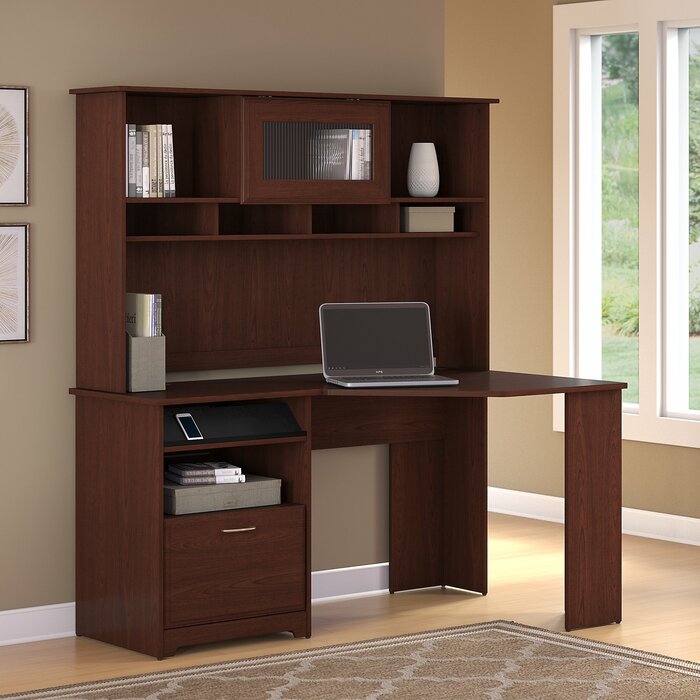 Red Barrel Studio Hillsdale L- Shape Desk with Hutch & Reviews | Wayfair.ca