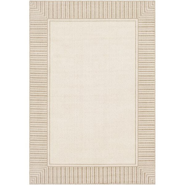 Oliver Camel/Cream Indoor/Outdoor Area Rug by Bay Isle Home
