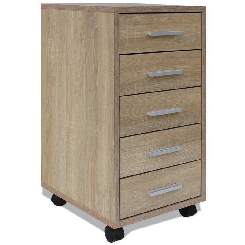 Furnhouse Office 5 Drawer Chest With Castors Reviews Wayfair Co Uk Office 5 Drawer Chest With Castors