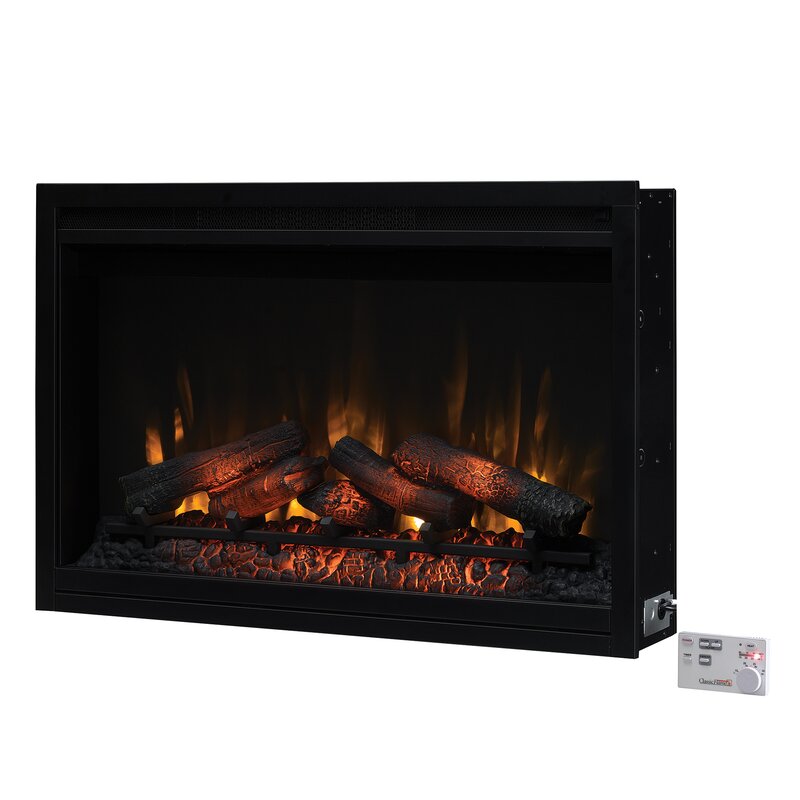 Winston Porter Biskoupky Traditional Electric Fireplace Insert